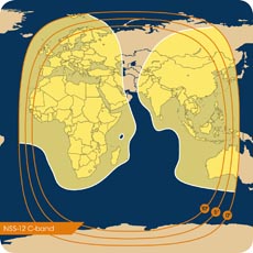 NSS-12 C-band West and East Beams